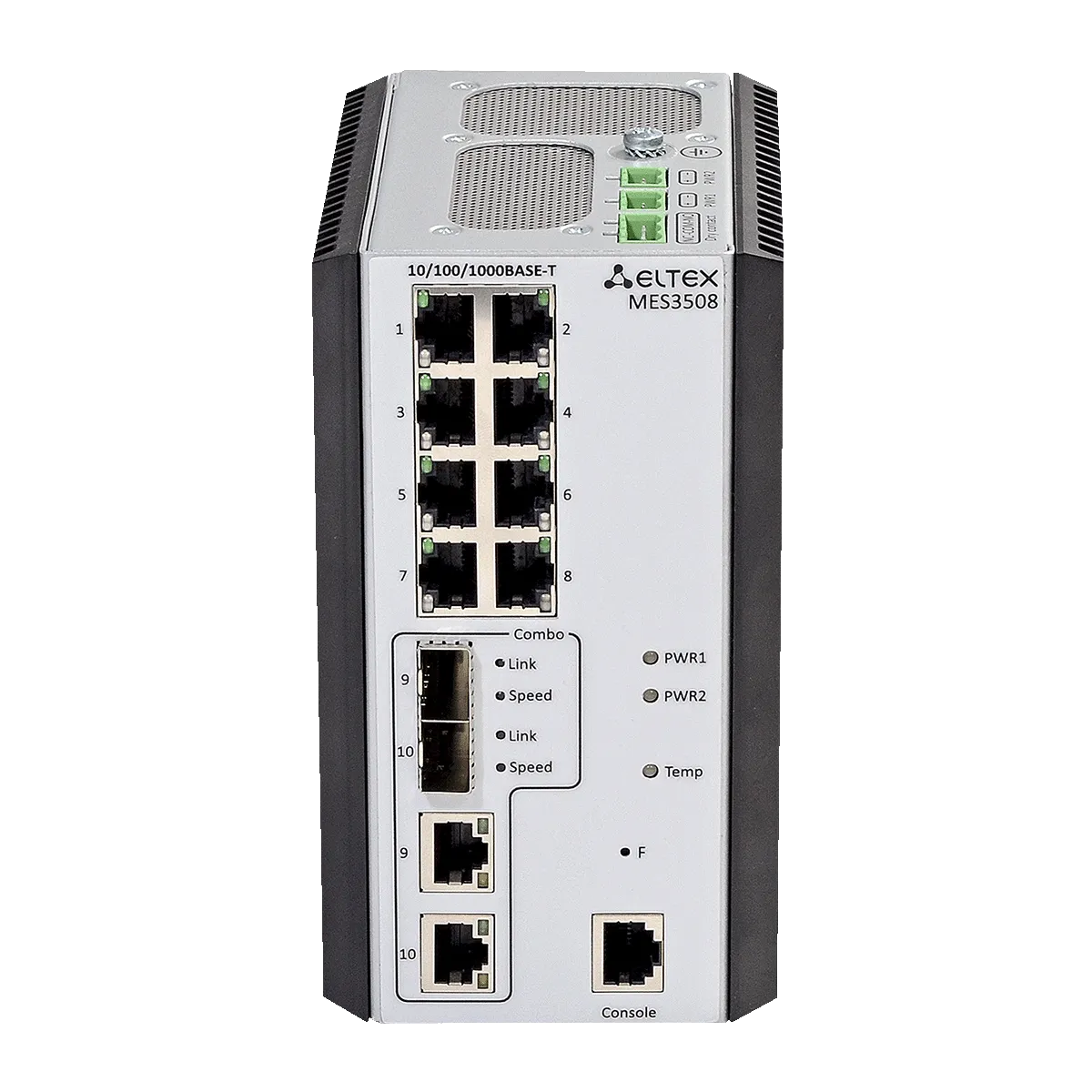 Ethernet-коммутатор MES3710P, 8xPoE/PoE+ (1G) + 4x100/1000BASE-X (SFP), L3, 48V DC